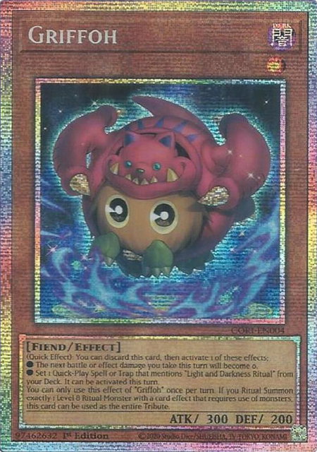 Griffoh (Starlight Rare) trading card from Chaos Origins Griffoh (Starlight Rare) - Chaos Origins YuGiOh trading card
