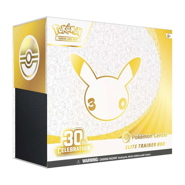 30th Celebration Pokemon Center Elite Trainer Box trading card from ME: 30th Celebration 30th Celebration Pokemon Center Elite Trainer Box - ME: 30th Celebration Pokémon trading card