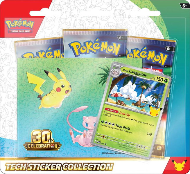 30th Celebration Tech Sticker Collection [Alolan Exeggutor] - ME: 30th Celebration Pokémon trading card