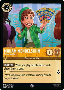 Miriam Mendelsohn - Ticket Holder - Attack of the Vine! (13) #9/207 - Common Disney Lorcana Trading Card