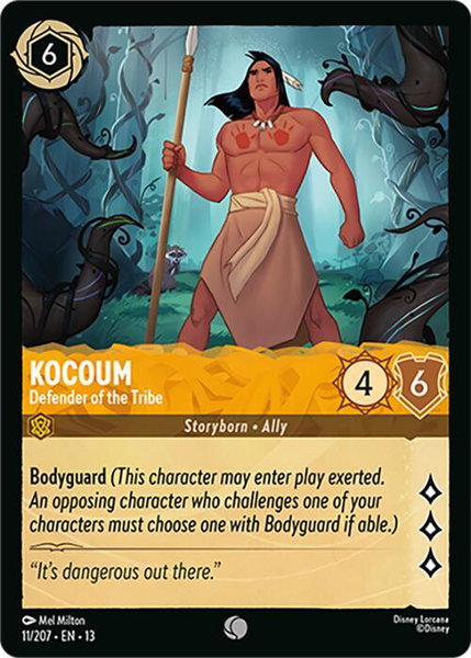 Kocoum - Defender of the Tribe - Attack of the Vine! Disney Lorcana trading card