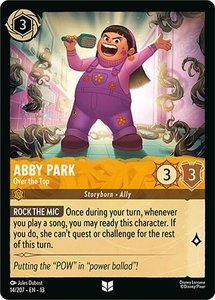 Abby Park - Over the Top - Attack of the Vine! (13) #14/207 - Uncommon Disney Lorcana Trading Card