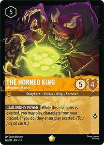 The Horned King - Merciless Master - Attack of the Vine! (13) #22/207 - Legendary Disney Lorcana Trading Card