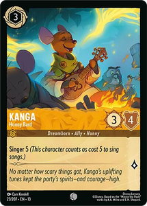 Kanga - Hunny Bard - Attack of the Vine! (13) #23/207 - Common Disney Lorcana Trading Card
