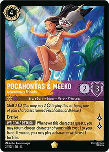 Pocahontas & Meeko - Adventurous Friends - Attack of the Vine! (13) #27/207 - Legendary Disney Lorcana Trading Card