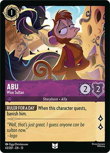 Abu - Wise Sultan - Attack of the Vine! (13) #43/207 - Uncommon Disney Lorcana Trading Card