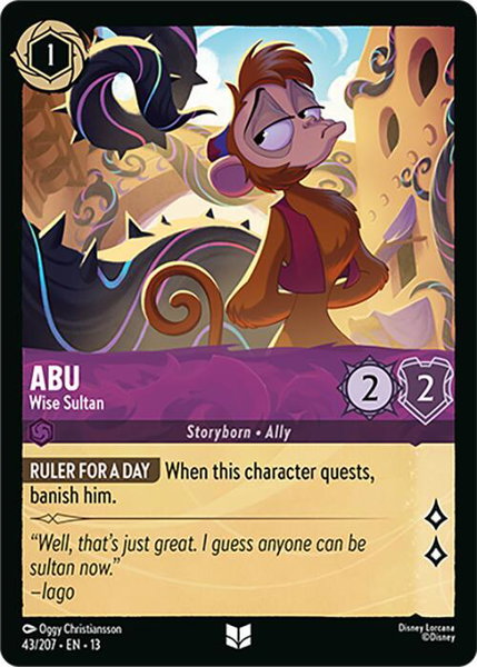 Abu - Wise Sultan - Attack of the Vine! Disney Lorcana trading card