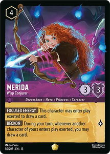 Merida - Wisp Conjurer - Attack of the Vine! (13) #50/207 - Legendary Disney Lorcana Trading Card