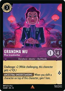 Grandma Wu - Wise Grandmother - Attack of the Vine! (13) #53/207 - Rare Disney Lorcana Trading Card