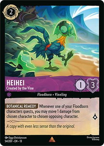 Heihei - Created by the Vine - Attack of the Vine! (13) #54/207 - Rare Disney Lorcana Trading Card