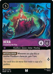 Hera - Created by the Vine - Attack of the Vine! (13) #55/207 - Uncommon Disney Lorcana Trading Card