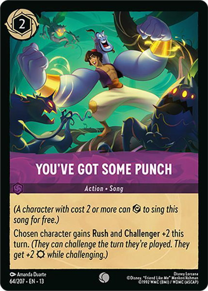 You've Got Some Punch trading card from Attack of the Vine! You've Got Some Punch - Attack of the Vine! Disney Lorcana trading card