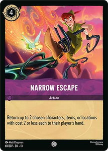Narrow Escape - Attack of the Vine! (13) #69/207 - Common Disney Lorcana Trading Card
