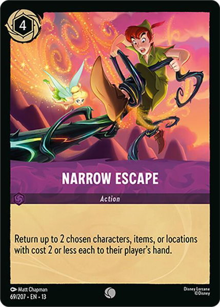 Narrow Escape - Attack of the Vine! Disney Lorcana trading card