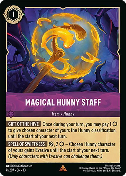 Magical Hunny Staff - Attack of the Vine! Disney Lorcana trading card