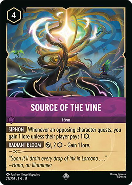 Source of the Vine - Attack of the Vine! Disney Lorcana trading card