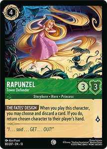 Rapunzel - Tower Defender - Attack of the Vine! (13) #80/207 - Common Disney Lorcana Trading Card