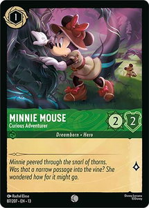 Minnie Mouse - Curious Adventurer - Attack of the Vine! (13) #87/207 - Common Disney Lorcana Trading Card