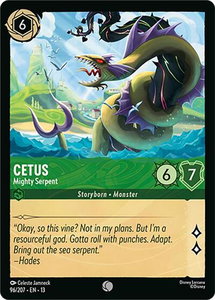 Cetus - Mighty Serpent - Attack of the Vine! (13) #96/207 - Common Disney Lorcana Trading Card