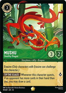 Mushu - Stealthy Dragon - Attack of the Vine! (13) #97/207 - Legendary Disney Lorcana Trading Card