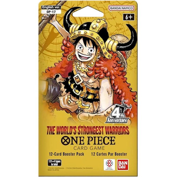 The World's Strongest Warriors Sleeved Booster Pack - The World's Strongest Warriors One Piece trading card