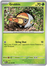 Grubbin - ME05: Pitch Black (ME05) #002/084 - Common Pokémon Trading Card