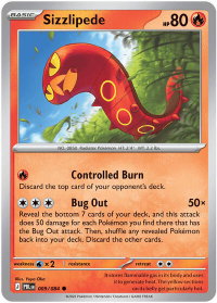 Sizzlipede - ME05: Pitch Black (ME05) #009/084 - Common Pokémon Trading Card