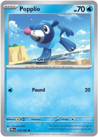 Popplio - ME05: Pitch Black (ME05) #018/084 - Common Pokémon Trading Card