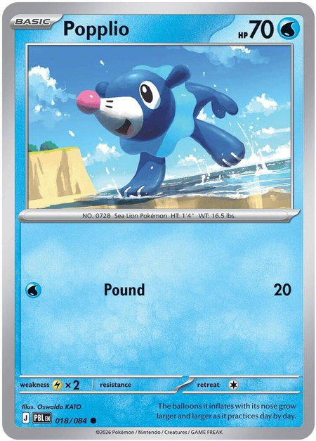 Popplio - ME05: Pitch Black Pokémon trading card