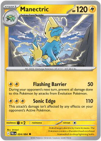 Manectric - 024/084 - ME05: Pitch Black (ME05) #024/084 - Uncommon Pokémon Trading Card