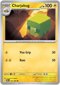 Charjabug - ME05: Pitch Black (ME05) #025/084 - Common Pokémon Trading Card