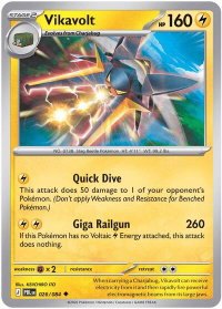 Vikavolt - ME05: Pitch Black (ME05) #026/084 - Uncommon Pokémon Trading Card