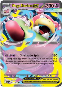 Mega Slowbro ex - ME05: Pitch Black (ME05) #031/084 - Double Rare Pokémon Trading Card