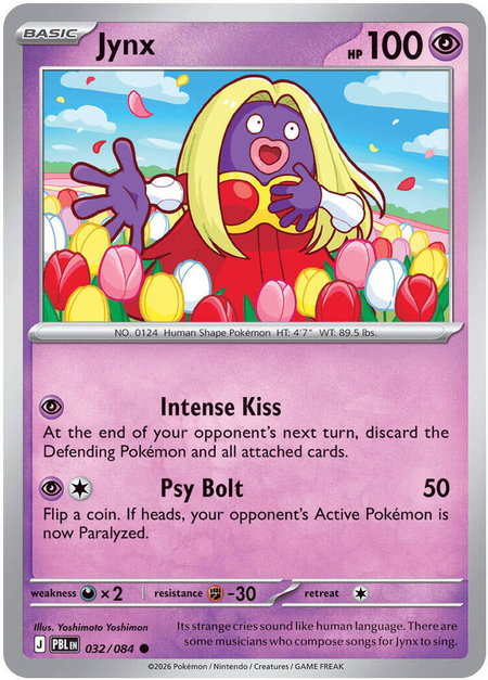 Jynx trading card from ME05: Pitch Black Jynx - ME05: Pitch Black Pokémon trading card