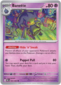 Banette - ME05: Pitch Black (ME05) #034/084 - Uncommon Pokémon Trading Card