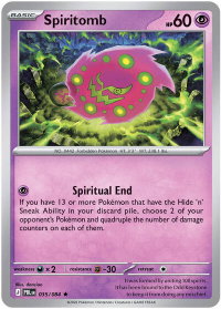 Spiritomb - ME05: Pitch Black (ME05) #035/084 - Rare Pokémon Trading Card