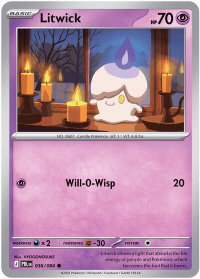 Litwick - ME05: Pitch Black (ME05) #036/084 - Common Pokémon Trading Card