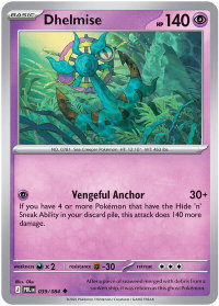 Dhelmise - 039/084 - ME05: Pitch Black (ME05) #039/084 - Uncommon Pokémon Trading Card