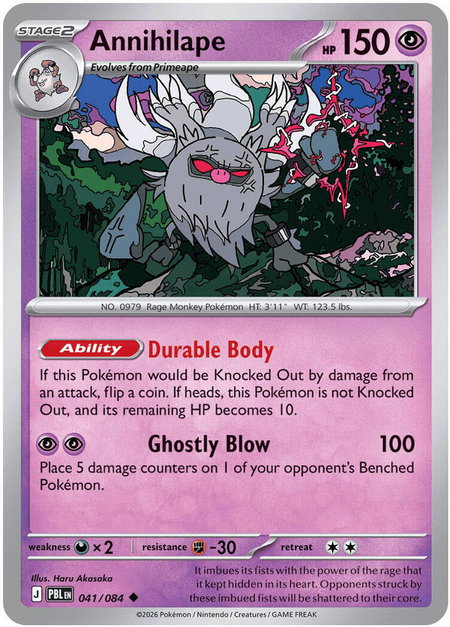 Annihilape - ME05: Pitch Black Pokémon trading card