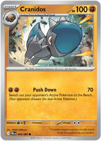 Cranidos - ME05: Pitch Black (ME05) #044/084 - Common Pokémon Trading Card