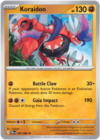 Koraidon - ME05: Pitch Black (ME05) #047/084 - Rare Pokémon Trading Card