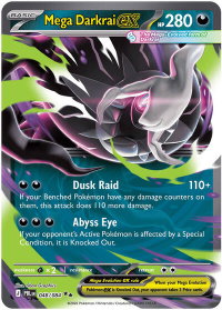 Mega Darkrai ex - 048/084 - ME05: Pitch Black (ME05) #048/084 - Double Rare Pokémon Trading Card