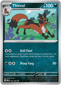 Thievul - 054/084 - ME05: Pitch Black (ME05) #054/084 - Uncommon Pokémon Trading Card