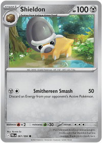 Shieldon - ME05: Pitch Black (ME05) #061/084 - Common Pokémon Trading Card