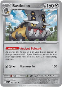 Bastiodon - 062/084 - ME05: Pitch Black (ME05) #062/084 - Rare Pokémon Trading Card