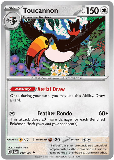 Toucannon - 068/084 - ME05: Pitch Black Pokémon trading card
