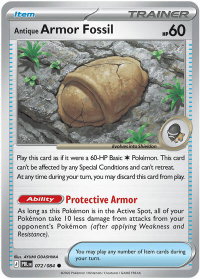 Antique Armor Fossil - ME05: Pitch Black (ME05) #072/084 - Common Pokémon Trading Card