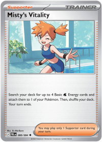 Misty's Vitality - 080/084 - ME05: Pitch Black (ME05) #080/084 - Uncommon Pokémon Trading Card