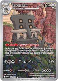 Bastiodon - 093/084 - ME05: Pitch Black (ME05) #093/084 - Illustration Rare Pokémon Trading Card
