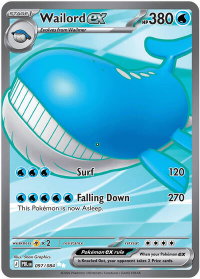 Wailord ex - 097/084 - ME05: Pitch Black (ME05) #097/084 - Ultra Rare Pokémon Trading Card